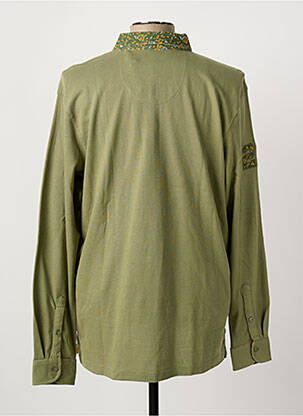 Polo manches longues manches longues vert LA SQUADRA homme