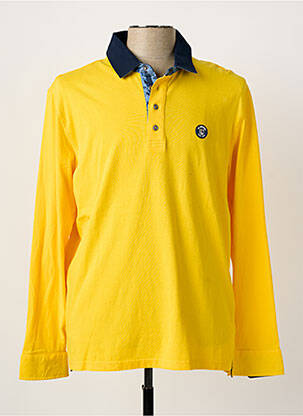 Polo tissage jersey sans manche jaune LA SQUADRA homme