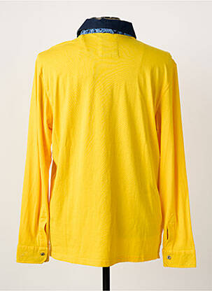 Polo tissage jersey sans manche jaune LA SQUADRA homme