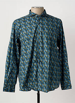 Chemise manches longues imprimé fantaisie bleu PIERRE CARDIN homme