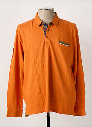 Polo manches longues manches longues orange LA SQUADRA homme