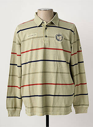Polo manches longues manches longues vert LA SQUADRA homme