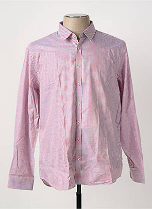 Chemise manches longues orange SEIDEN STICKER homme