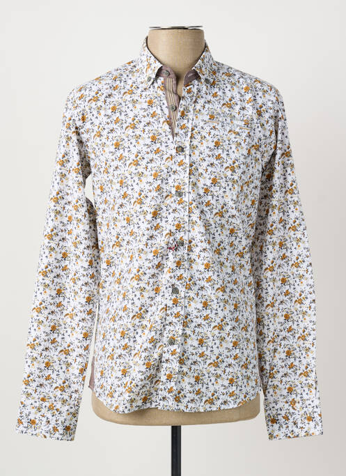Chemise manches longues coupe cintrée jaune BLACK WELLIS homme