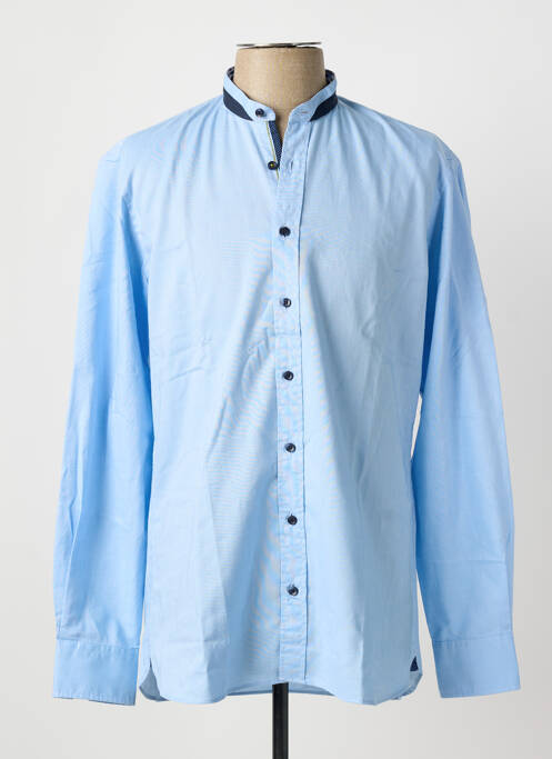 Chemise manches longues coupe cintrée bleu MARVELIS homme