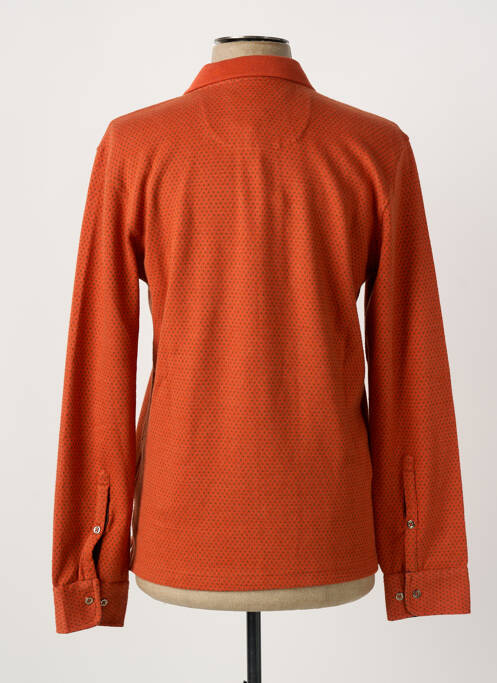 Polo manches longues manches longues orange LA SQUADRA homme