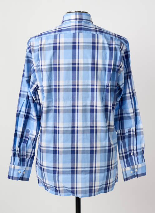 Chemise manches longues imprimé écossais bleu MARVELIS homme