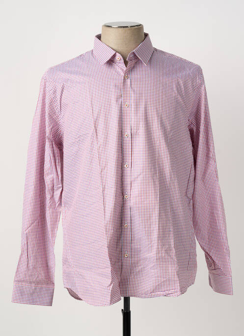 Chemise manches longues orange SEIDEN STICKER homme