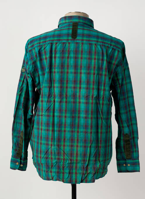 Chemise manches longues vert MONTE CARLO homme