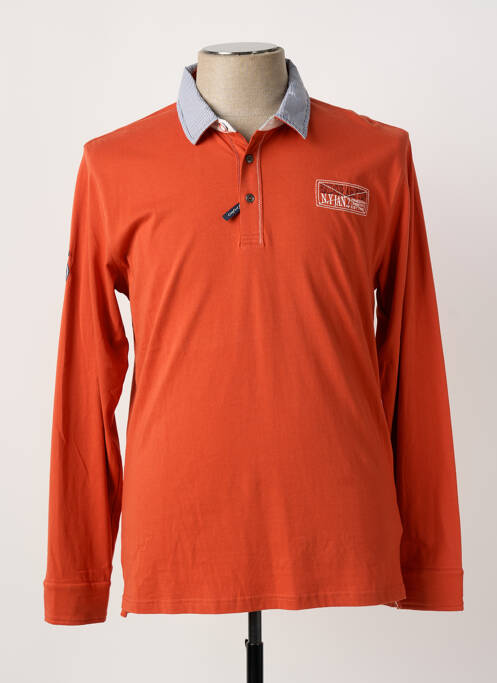 Polo orange LA SQUADRA homme