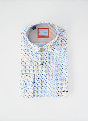 Chemise manches longues imprimé fantaisie blanc DARIO BELTRAN homme