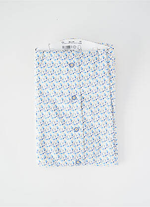Chemise manches longues imprimé fantaisie blanc DARIO BELTRAN homme