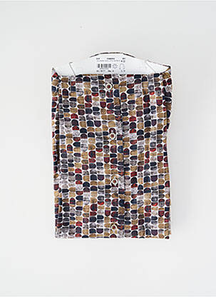 Chemise manches longues imprimé fantaisie gris DARIO BELTRAN homme