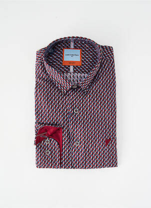 Chemise manches longues imprimé fantaisie violet DARIO BELTRAN homme