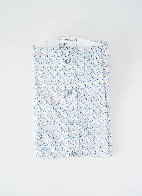 Chemise manches longues imprimé fantaisie blanc DARIO BELTRAN homme