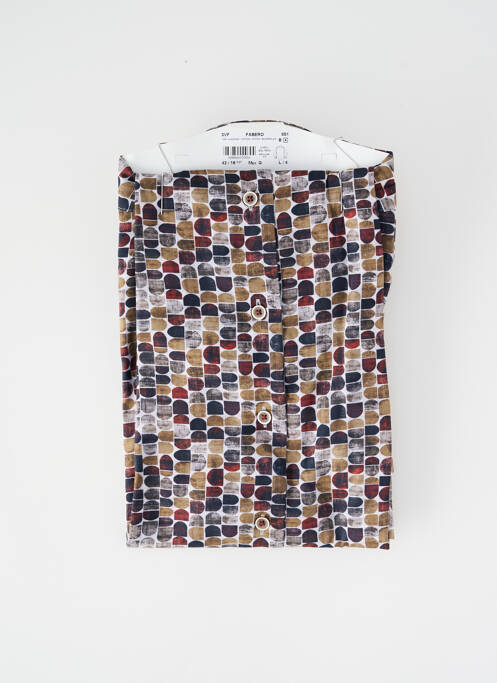 Chemise manches longues imprimé fantaisie gris DARIO BELTRAN homme
