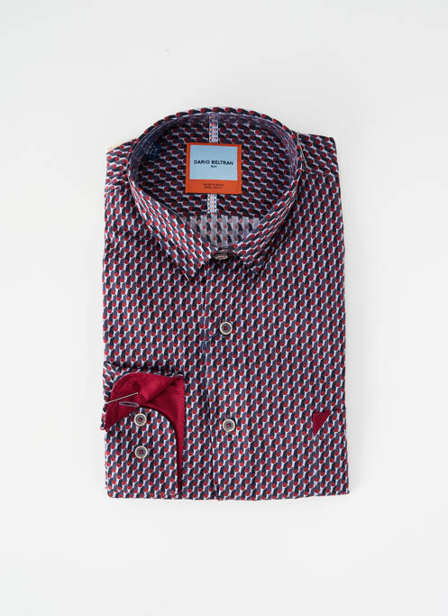 Chemise manches longues imprimé fantaisie violet DARIO BELTRAN homme