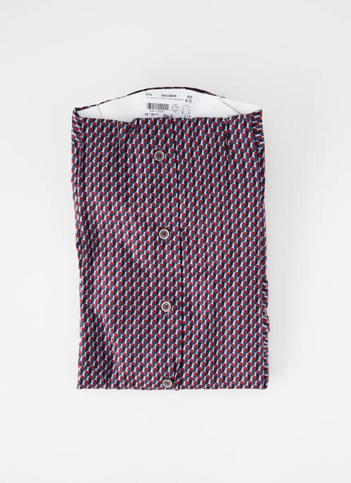 Chemise manches longues imprimé fantaisie violet DARIO BELTRAN homme