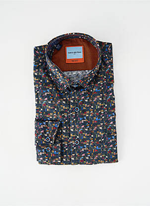 Chemise manches longues imprimé fantaisie vert DARIO BELTRAN homme
