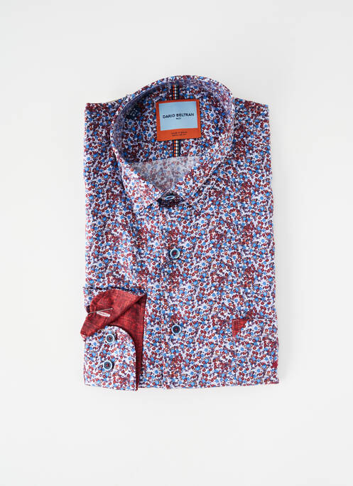 Chemise manches longues rouge DARIO BELTRAN homme