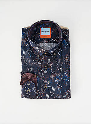Chemise manches longues imprimé fleurs bleu DARIO BELTRAN homme