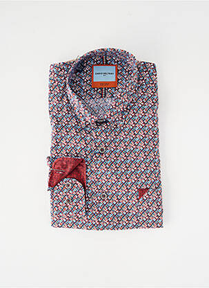 Chemise manches longues imprimé fantaisie rouge DARIO BELTRAN homme