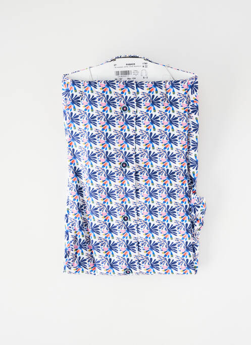 Chemise manches longues imprimé fantaisie bleu DARIO BELTRAN homme