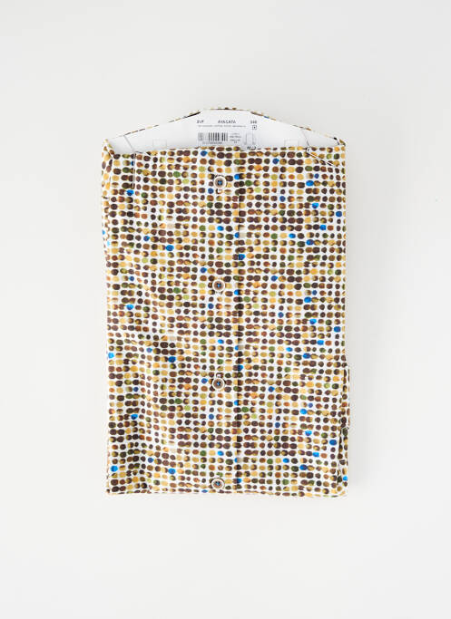 Chemise manches longues beige DARIO BELTRAN homme