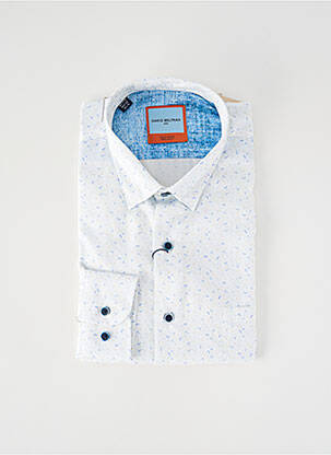 Chemise manches longues imprimé fantaisie blanc DARIO BELTRAN homme