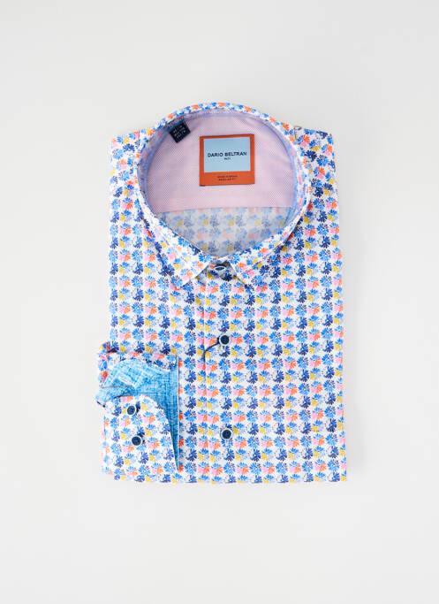 Chemise manches longues bleu DARIO BELTRAN homme