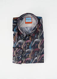Chemise manches longues imprimé fantaisie gris DARIO BELTRAN homme