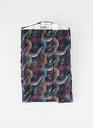 Chemise manches longues imprimé fantaisie gris DARIO BELTRAN homme
