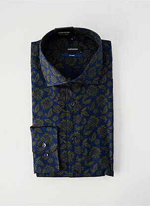 Chemise manches longues imprimé fantaisie bleu SEIDEN STICKER homme
