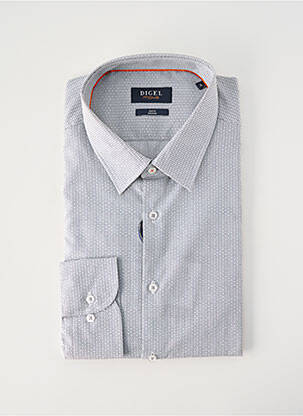 Chemise manches longues imprimé fantaisie gris DIGEL homme