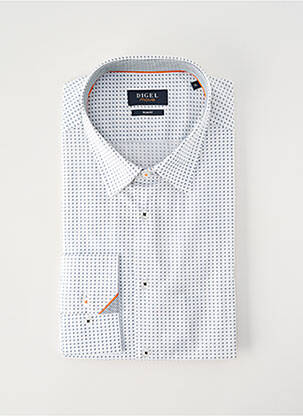 Chemise manches longues imprimé fantaisie blanc DIGEL homme