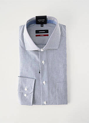 Chemise manches longues gris SEIDEN STICKER homme