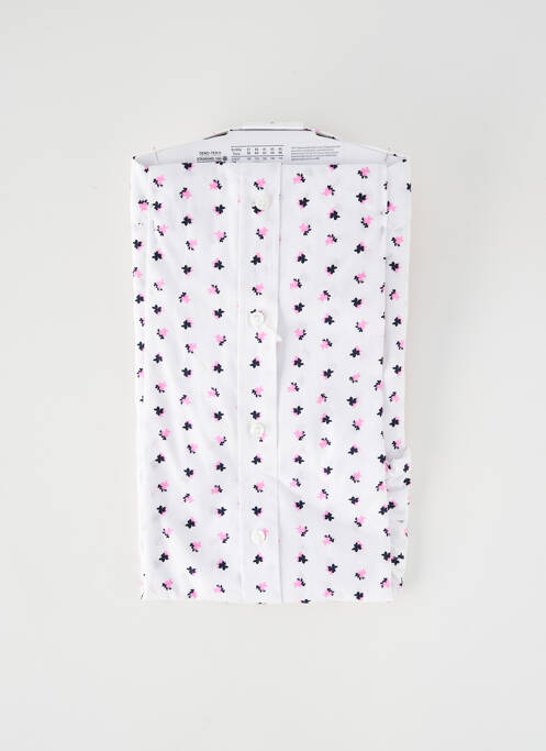 Chemise manches longues blanc SEIDEN STICKER homme