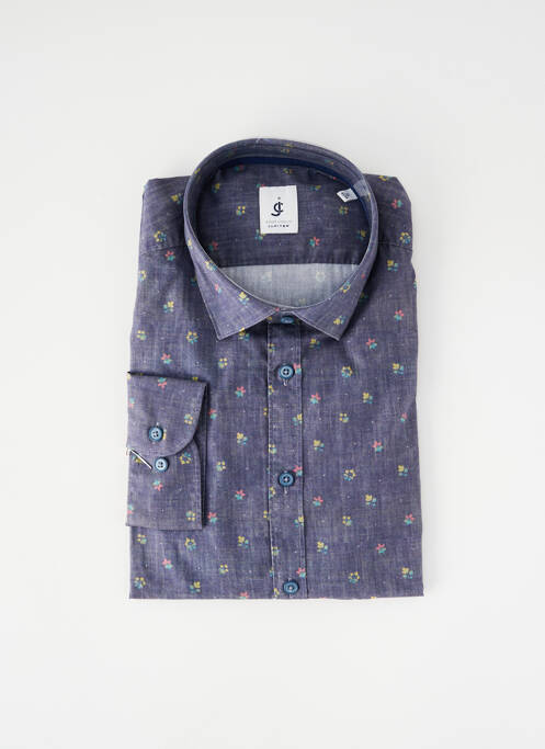 Chemise manches longues bleu JUPITER homme