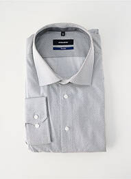 Chemise manches longues imprimé fantaisie gris SEIDEN STICKER homme