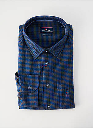Chemise manches longues bleu JUPITER homme