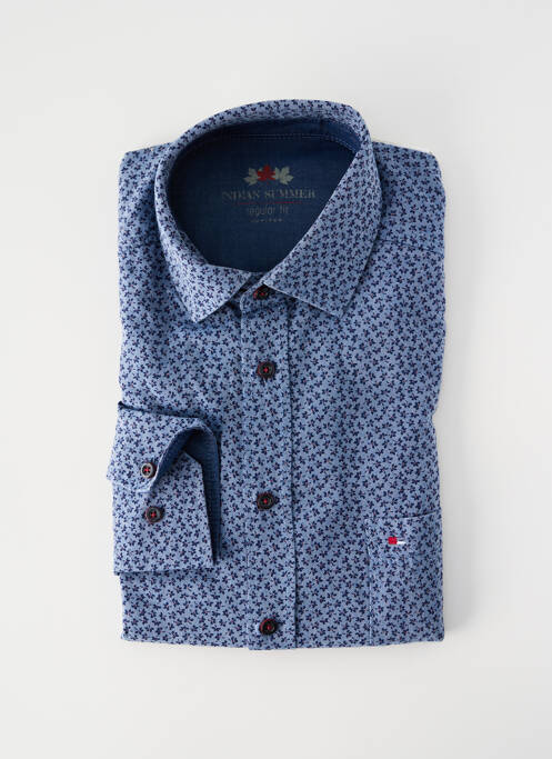 Chemise manches longues bleu JUPITER homme
