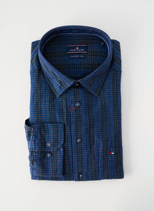 Chemise manches longues bleu JUPITER homme