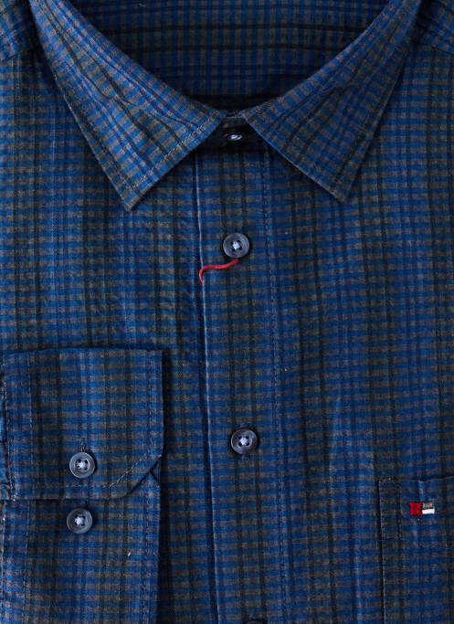 Chemise manches longues bleu JUPITER homme