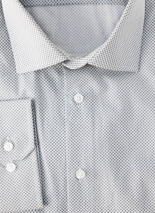 Chemise manches longues gris SEIDEN STICKER homme