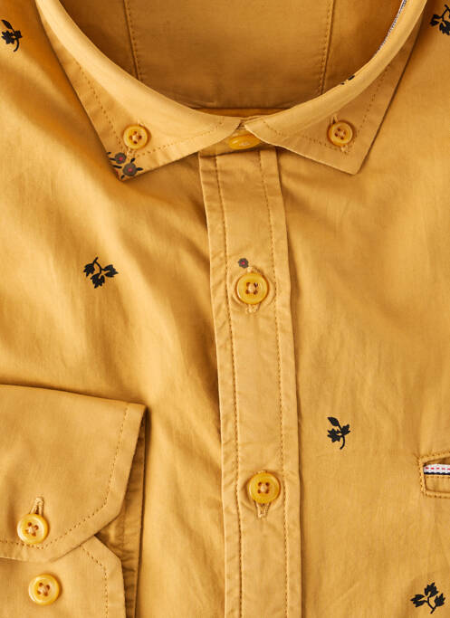 Chemise manches longues jaune LA SQUADRA homme