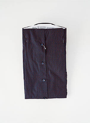 Chemise manches longues imprimé fantaisie bleu SEIDEN STICKER homme