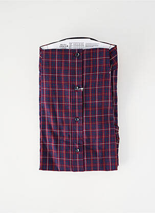 Chemise manches longues imprimé carreaux violet SEIDEN STICKER homme