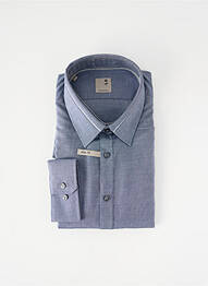 Chemise manches longues coupe droite bleu SEIDEN STICKER homme