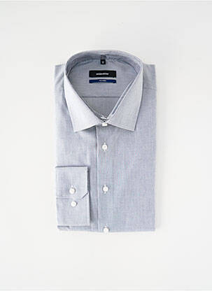 Chemise manches longues gris SEIDEN STICKER homme