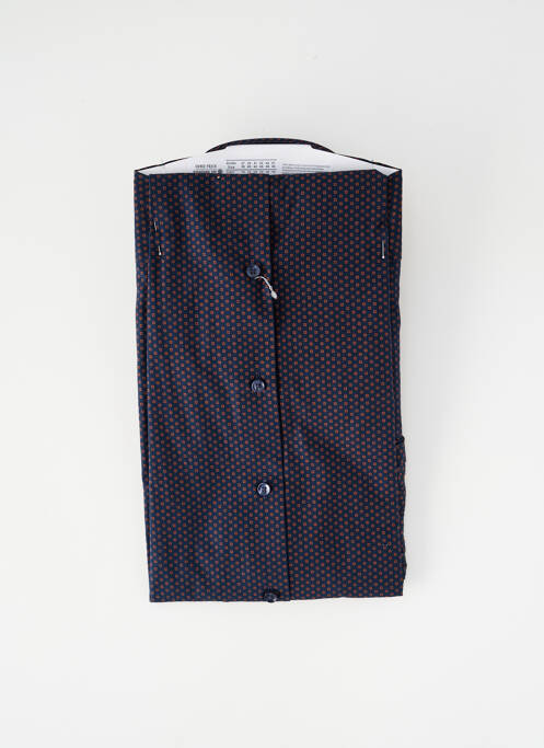 Chemise manches longues imprimé fantaisie bleu SEIDEN STICKER homme